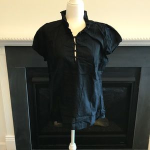 FINAL PRICE Gap Black short sleeve blouse